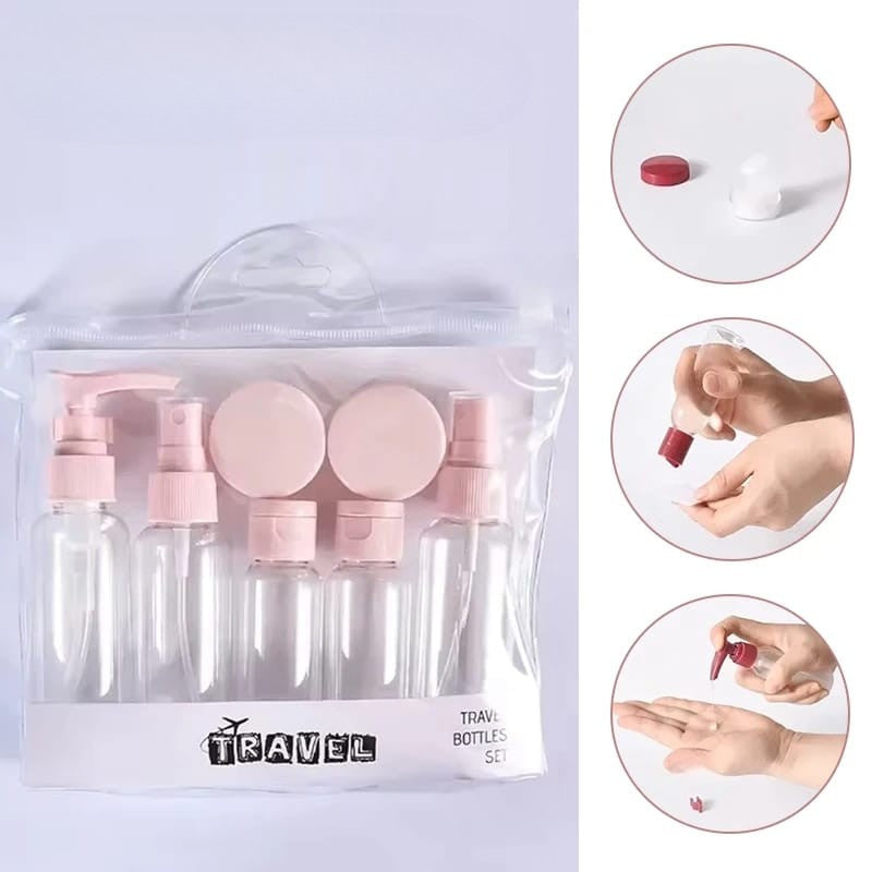 7 Piece Travel Bottles & Jars Set