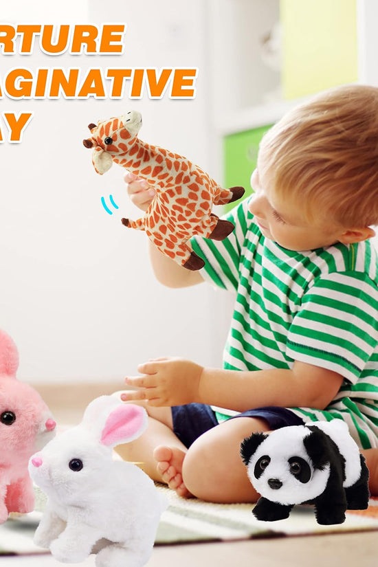Animated Bunny Plush – Walking Rabbit Toy with Sounds & Moving Features