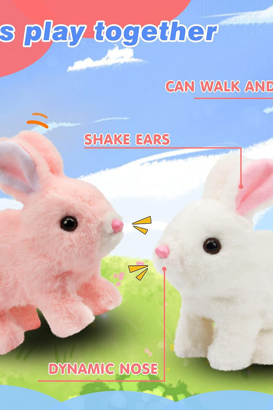 Animated Bunny Plush – Walking Rabbit Toy with Sounds & Moving Features