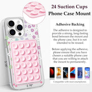 Double-Sided Silicone Suction Phone Mount (Pack of 3)