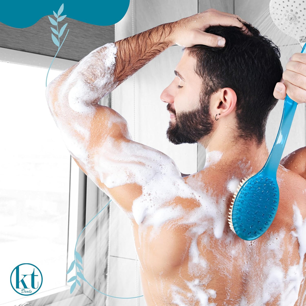 Long bath brush