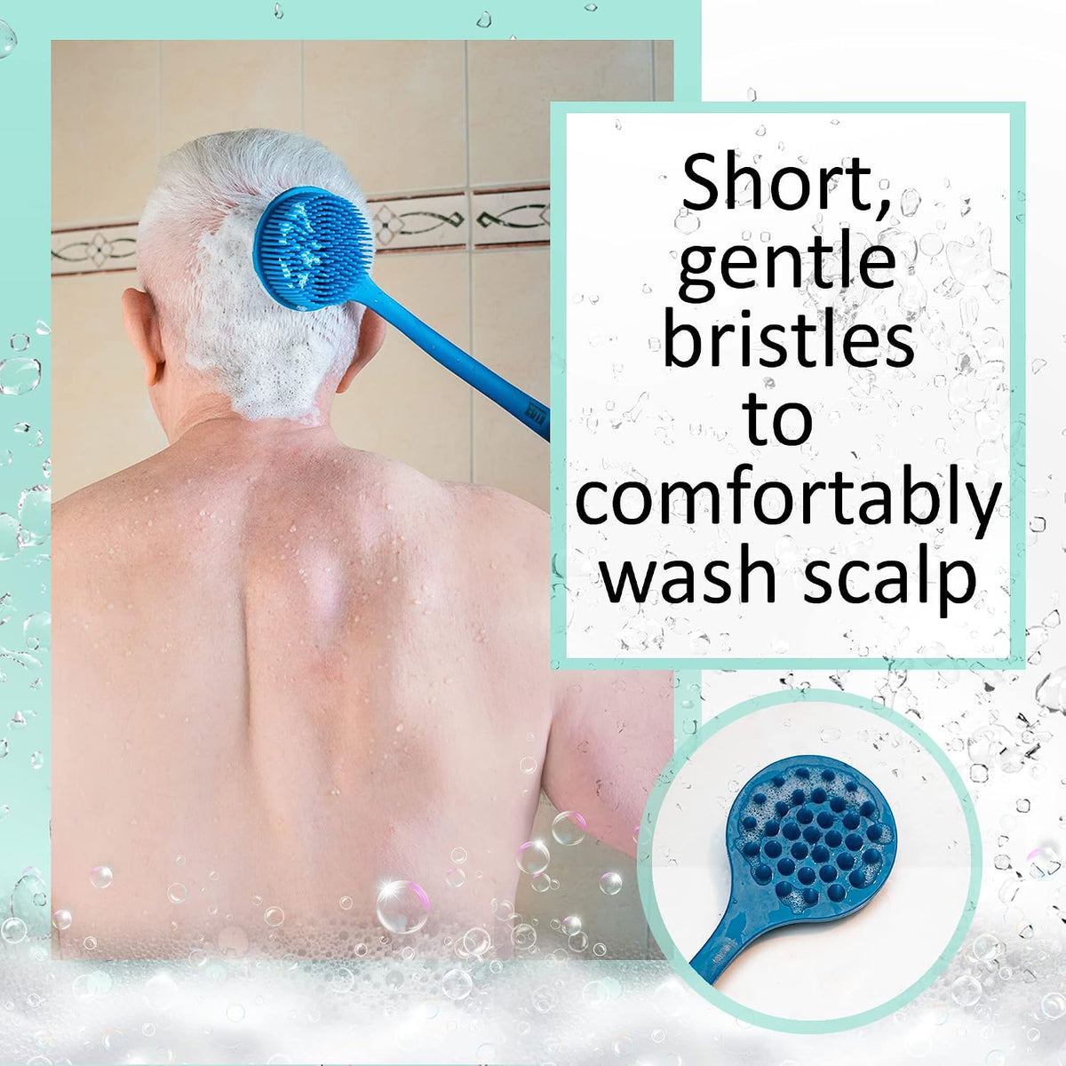 Long bath brush