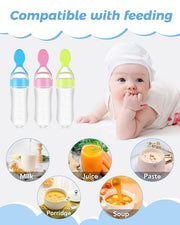 Baby Spoon Feeder Bottle with Soft Silicone Spoon | 90ml