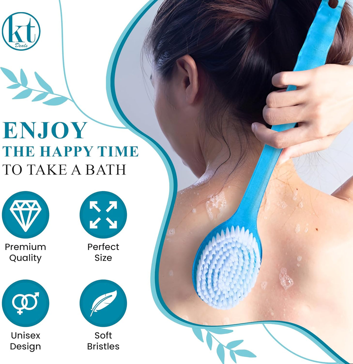 Long bath brush