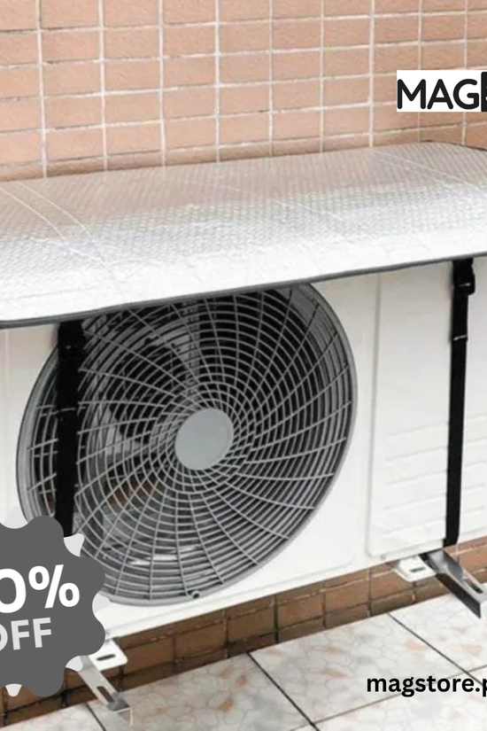 Aluminum Outdoor AC Cover with Adjustable Straps