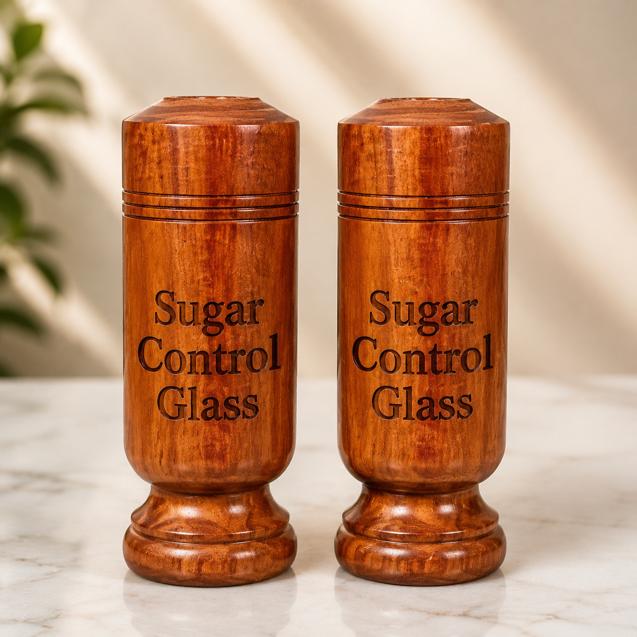 Vijaysar Wooden Sugar Control Glass