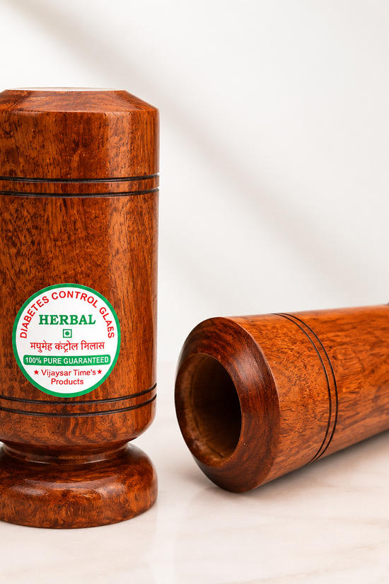 Vijaysar Wooden Sugar Control Glass