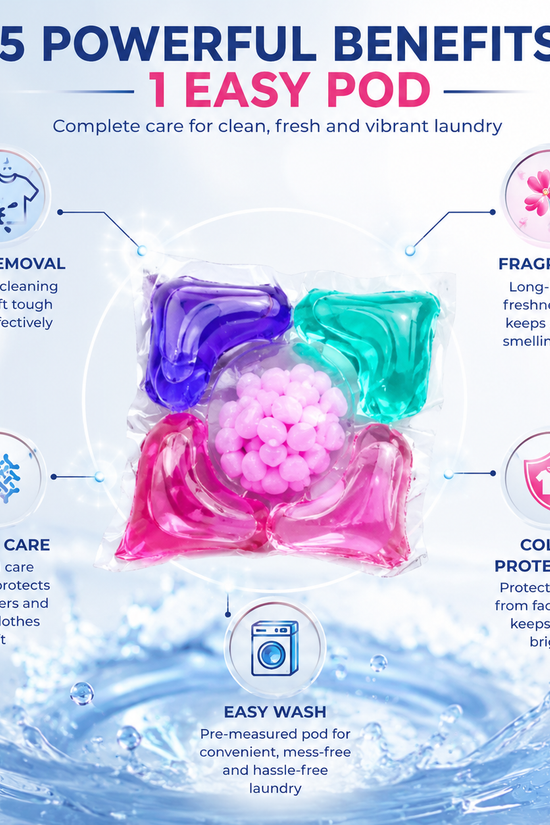 5 in 1 Laundry Power Detergent Pods