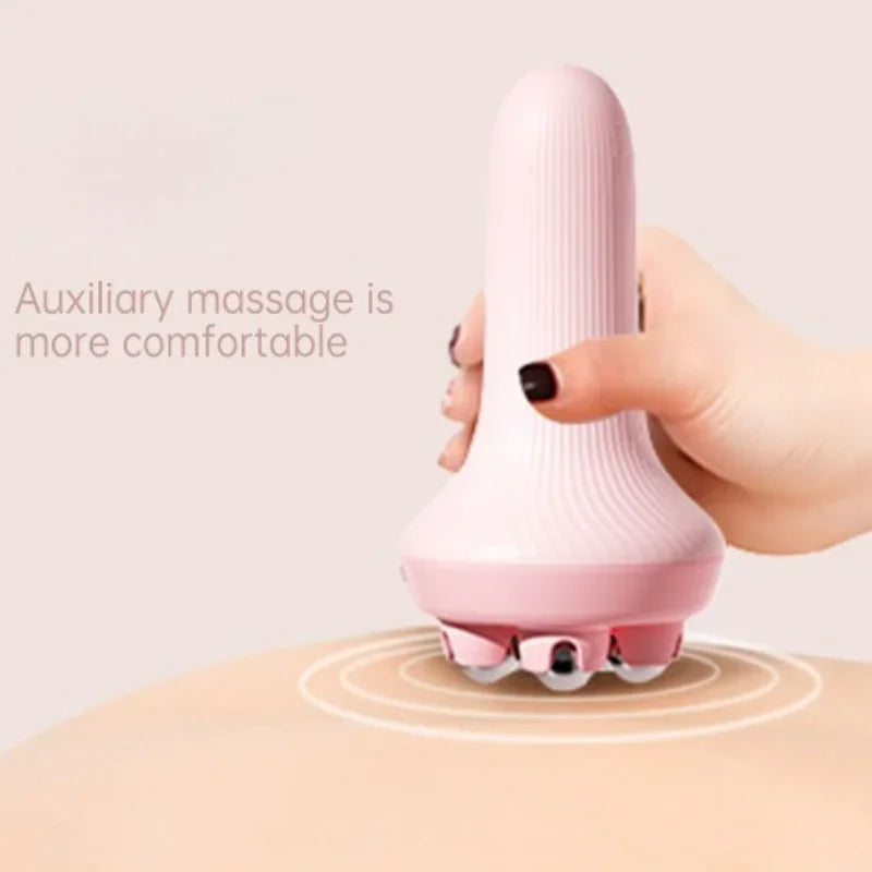 High Quality Handheld Roller 5-Bead Ball Massager with 360 Degree