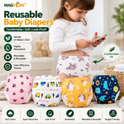 Reusable Baby Diaper & Training Pants (100% Cotton)
