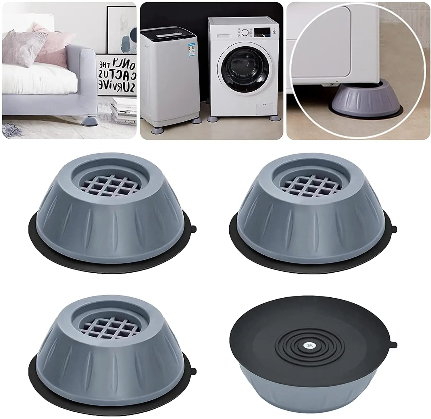 Washing machine anti-vibration pads (Pack of 4)