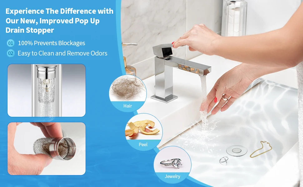2 in 1 sink stopper