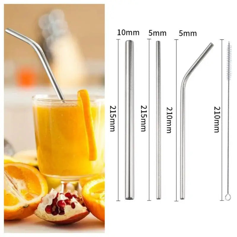 Stainless Steel Straws (Pack of 5)