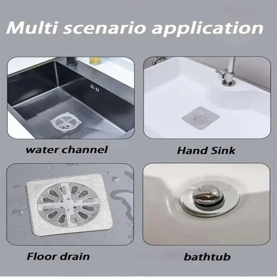 Floor Drain Hair Catcher Sticker 10Pcs