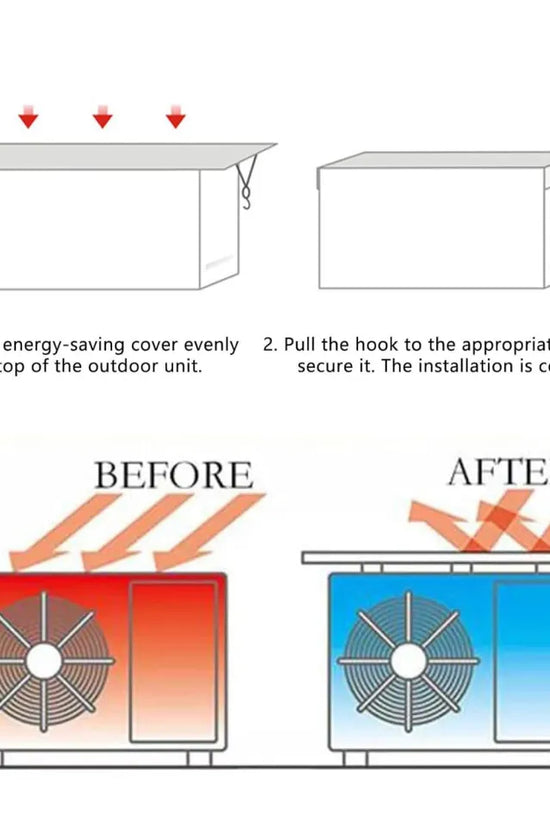 Aluminum Outdoor AC Cover with Adjustable Straps