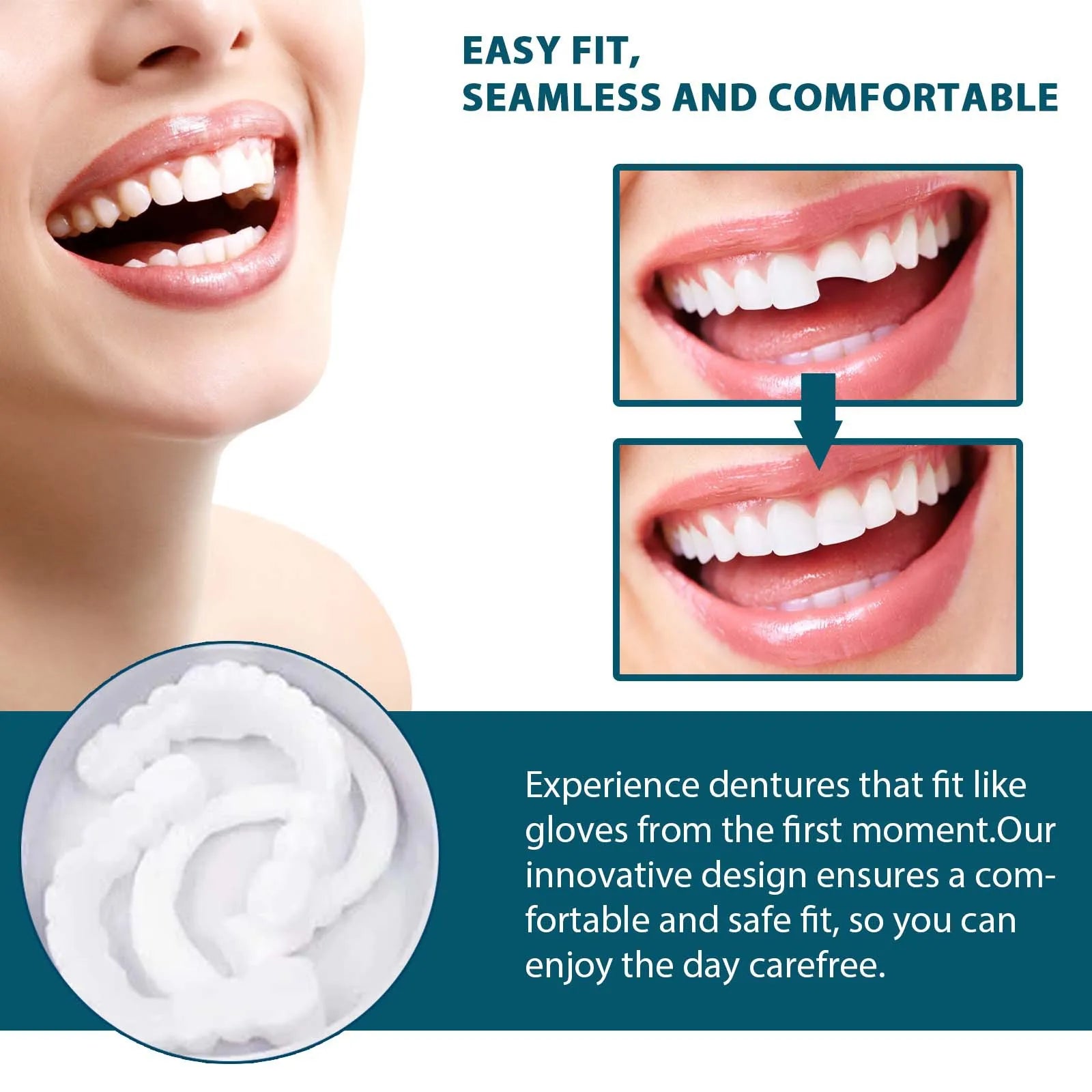 Snap-on Smile teeth
