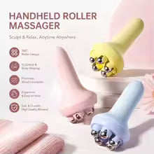 High Quality Handheld Roller 5-Bead Ball Massager with 360 Degree