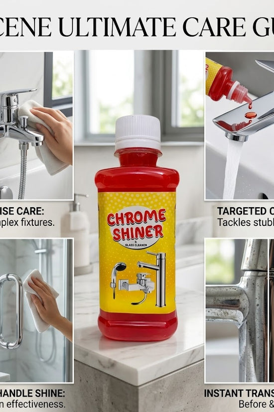 Chrome Shine+ — Instant Cleaner for Taps, Glass & Sanitary Fittings