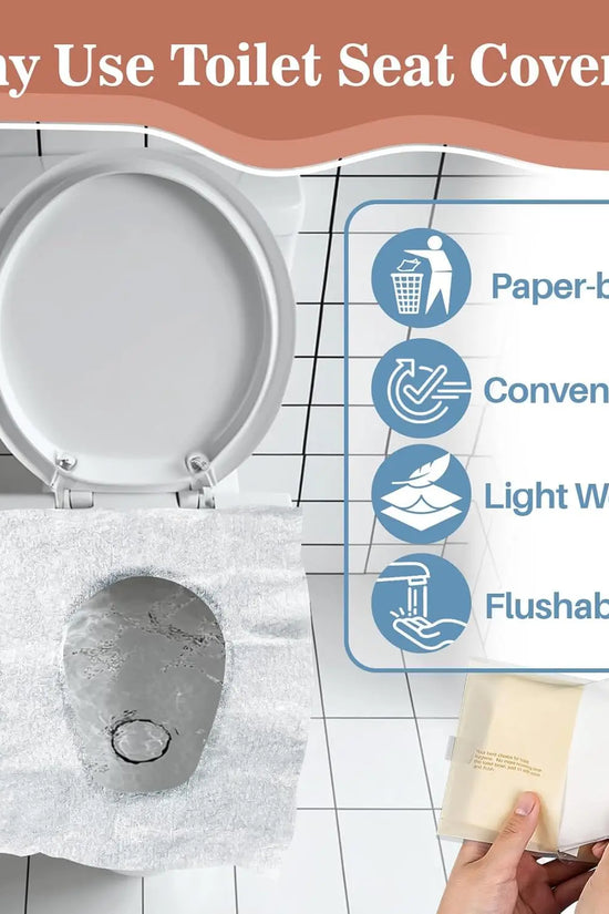 Flushable Toilet Seat Covers (10 Pieces)