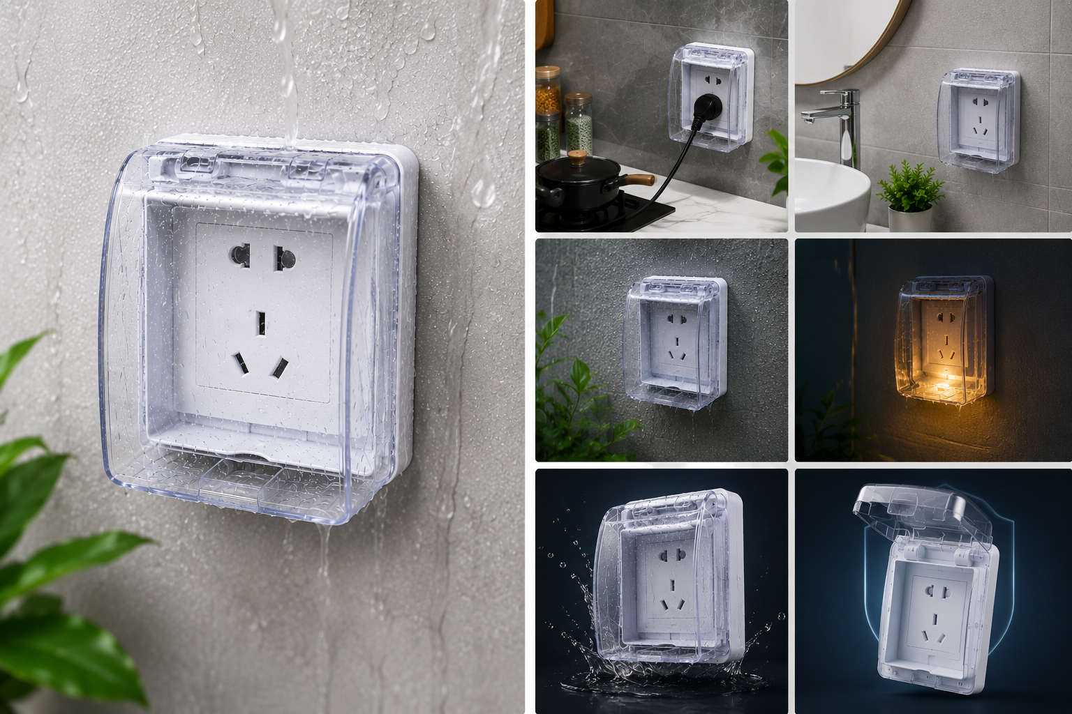 Waterproof Wall Socket Cover (Standard Size)