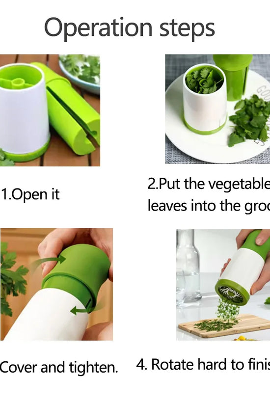 Manual herb chopper