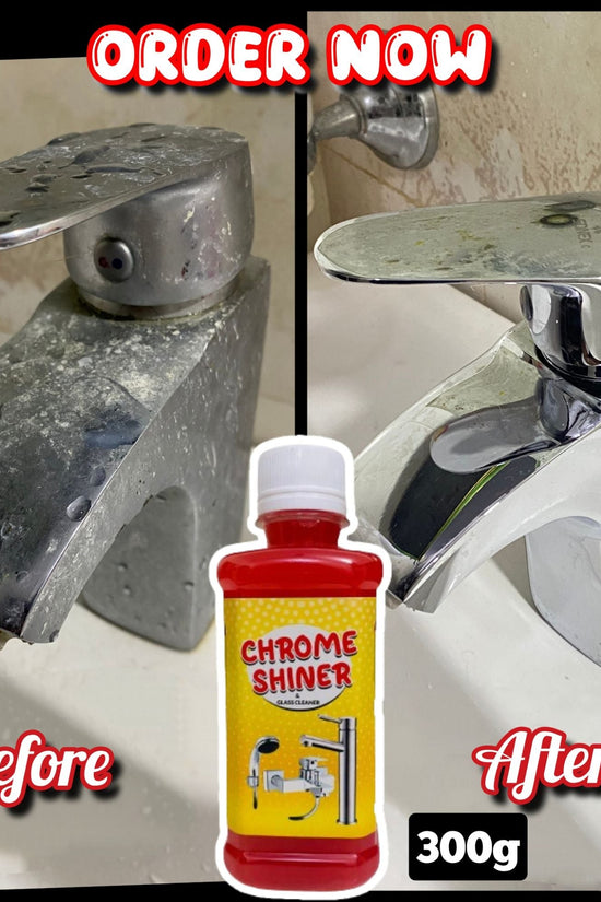 Chrome Shine+ — Instant Cleaner for Taps, Glass & Sanitary Fittings