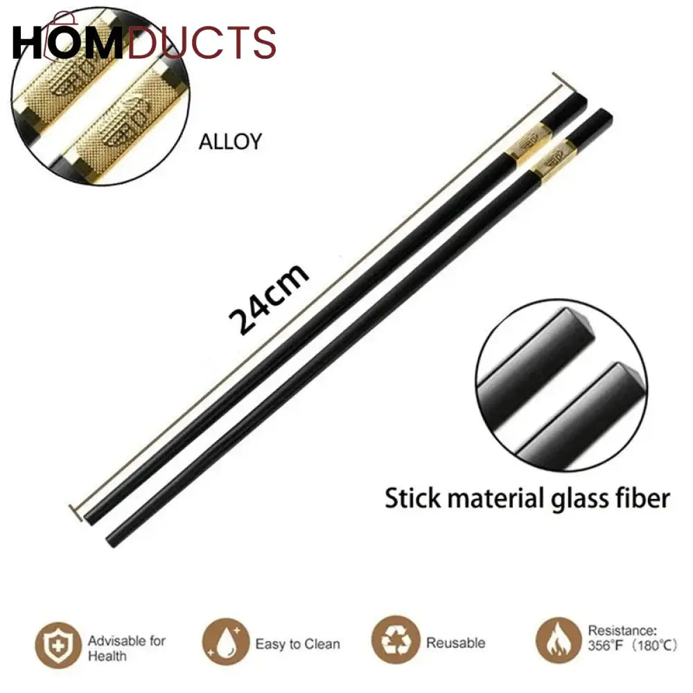 Reusable Non-slip Chopsticks (10pairs) CHINA IMPORT