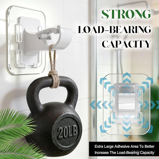 No-Drill Self-Adhesive Curtain Rod Holder (Pack of 2)